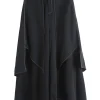 High Elastic Waist Black Irregular Topstitched Wide Leg Pants New Trousers Women Fashion Tide Spring Autumn 2025 1DA613 - Image 6